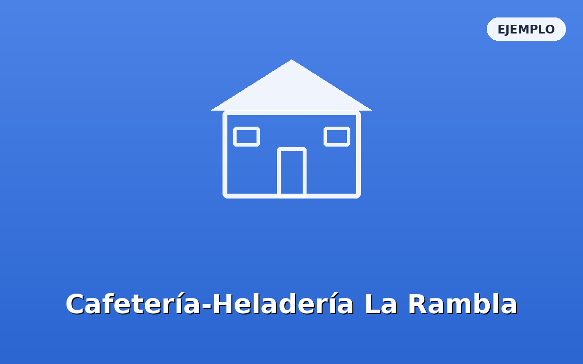 Cafetería-Heladería La Rambla