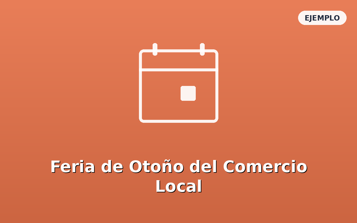 Feria de Otoño del Comercio Local