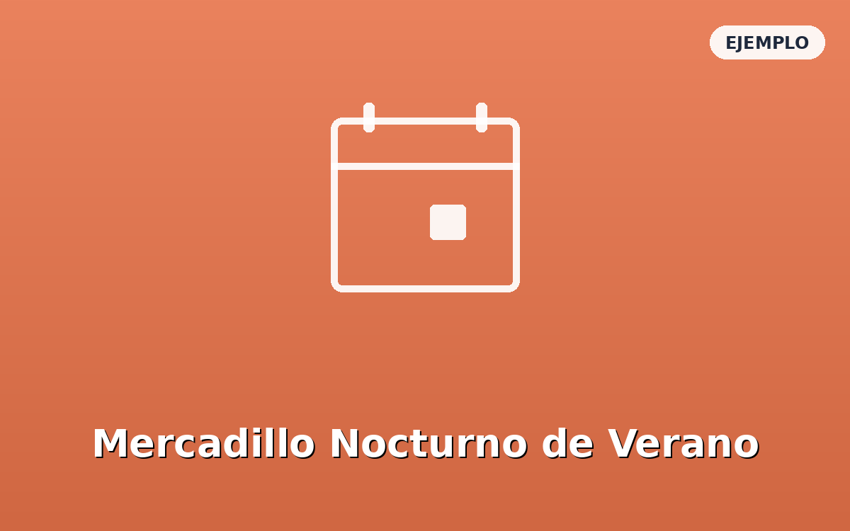 Mercadillo Nocturno de Verano