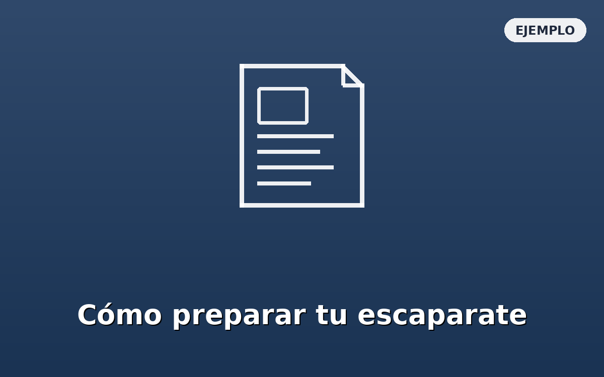Cómo preparar tu escaparate para esta temporada